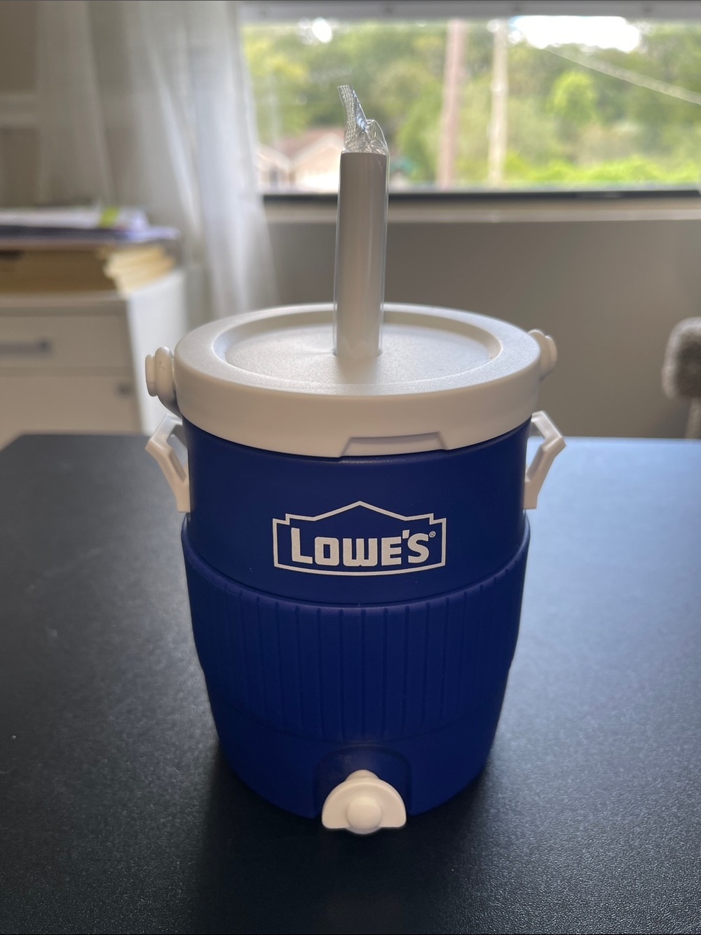 Lowe's Blue Promotional Cooler Jug with White Lid